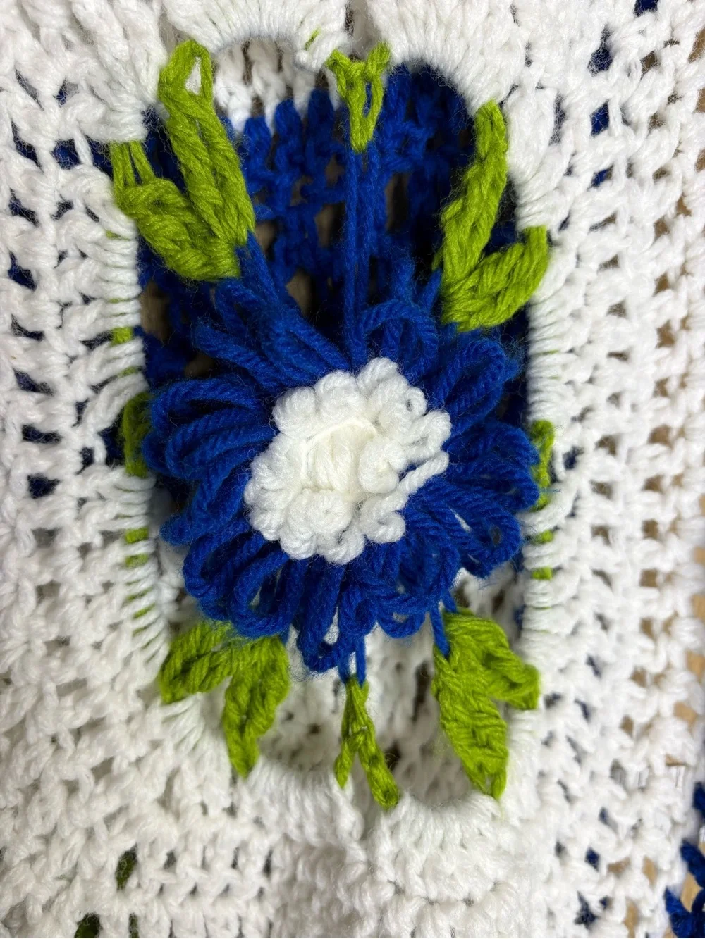 Handmade Crochet Floral Table Runner 74